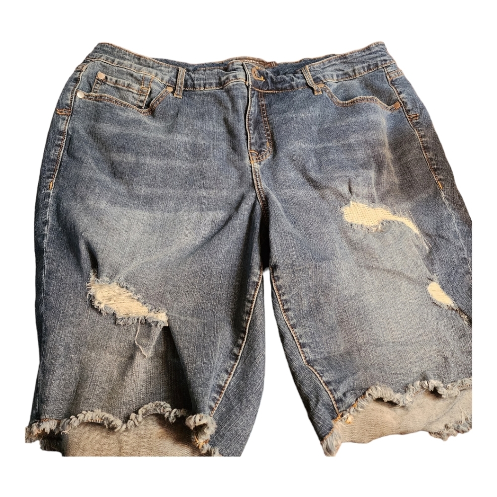 Torrid Womens Distressed Cutoff Jean Shorts Sz.20 Pre-owned